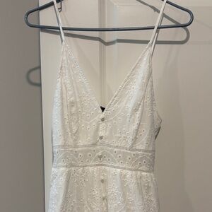 Simplee Apparel White Lace Maxi Dress